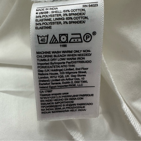 Banana Republic Poplin Ruched Waist Shirt Dress
SZ 4 White Summer Career Wear - Picture 4 of 7